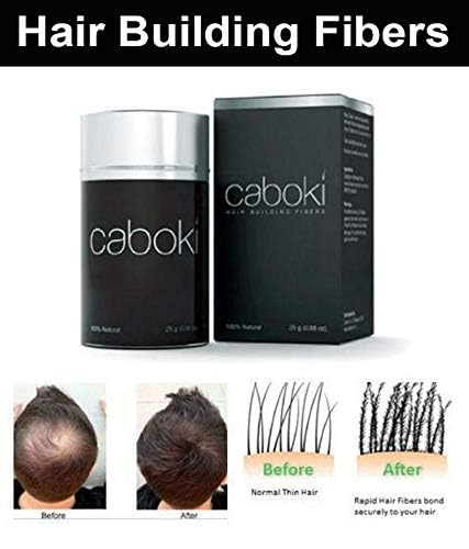 BellaVogue Coboki Hair Building Fiber Is Absolutely Natural & Unnoticeable Black, 25 Grams